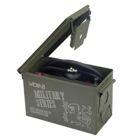 Купить Компресор автомобільний "VOIN" VM-070 "MILITARY SERIES" 150psi/25A/90л/клемми