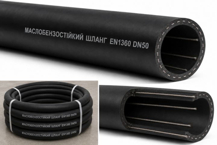 Купити Рукав маслобензостійкий антистатичний, DN50