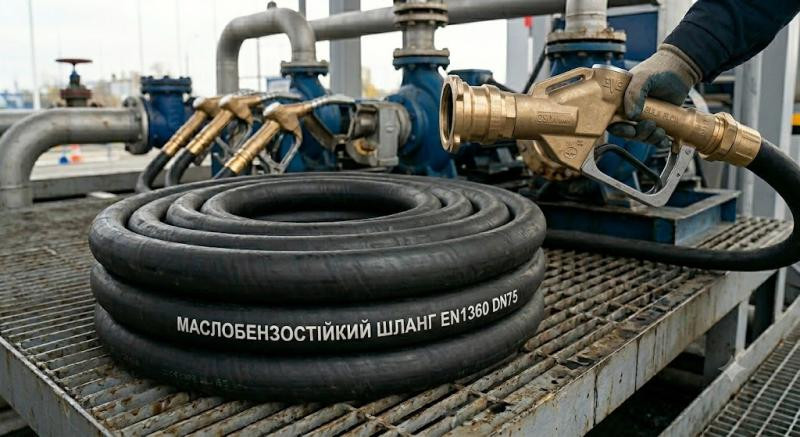 Купити Рукав маслобензостійкий антистатичний, DN75
