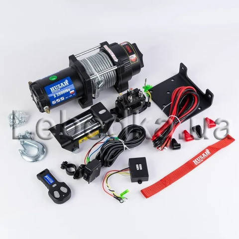 Лебідка для квадроцикла Husar BST S 3500 LBS 1587 кг 24 В ціна відгуки Купити Лебідка для квадроцикла Husar BST S 3500 LBS 1587 кг 24 В
