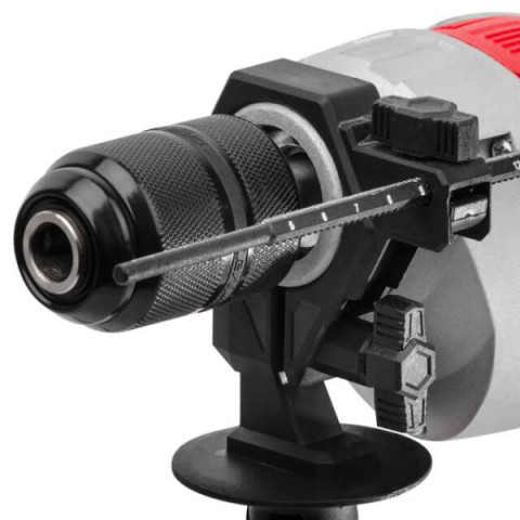 Купить Дриль ударний, 0,9 кВт, 0-2800 об/хв, 1,5-13 мм, металевий корпус редуктора, швидкозатискний патрон