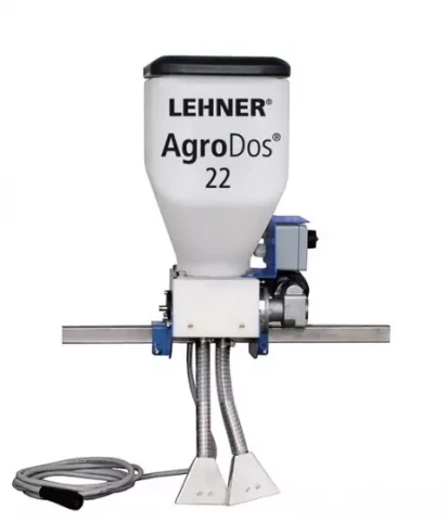 Купити Шланговий розкидач грануляту для картоплярства і буряківництва AgroDos 22 л 2-рядний електричний