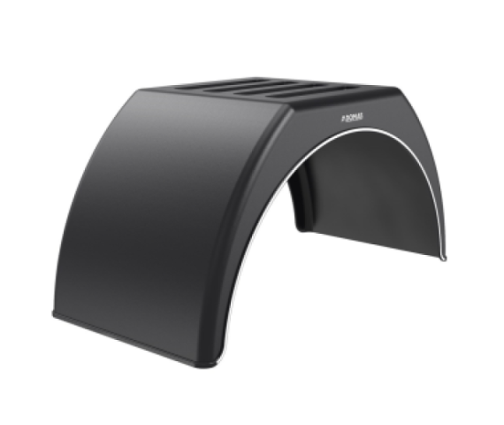 Купить Крило на причіп з білою смугою Domar DK3120, B=510 мм (Італія) Domar Пластик Італія (DK3120)