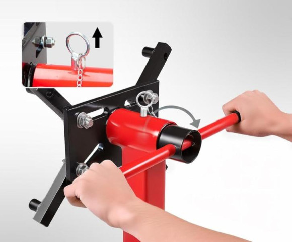 Купить Стенд ремонта двигателей складной поворотный (кантователь) 680кг TORIN T26801