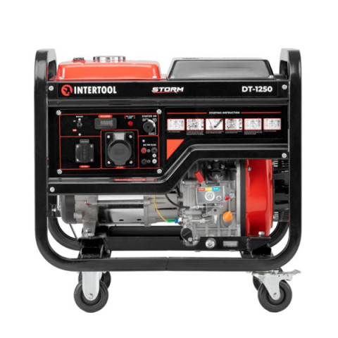Купить Генератор дизельний 5,0/5,5 кВт, 220 В, 12,5 л, електро/ручний старт, мідна обмотка, STORM