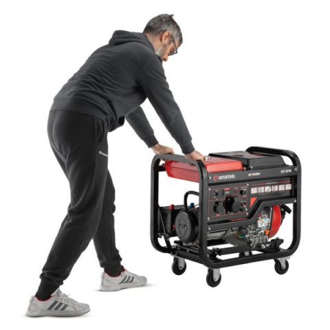 Купити Генератор дизельний 7,0/7,5 кВт, 220 В, 12,5 л, електро/ручний старт, мідна обмотка, STORM