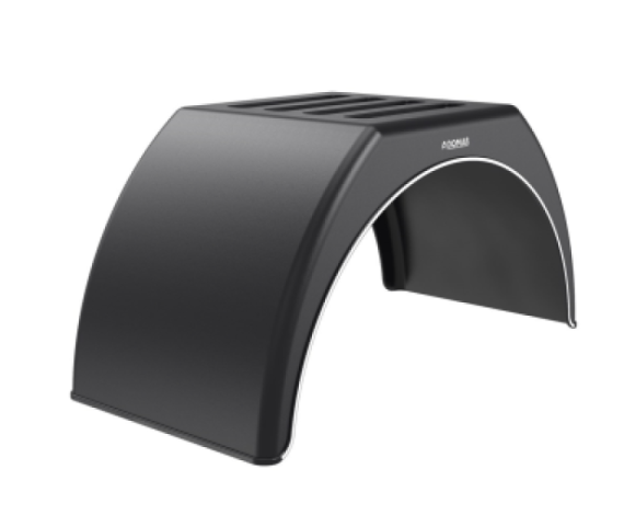 Купить Крило пластикове на причіп з білою смугою Domar DK3125, B=550 мм Domar Пластик Італія (1101143125)