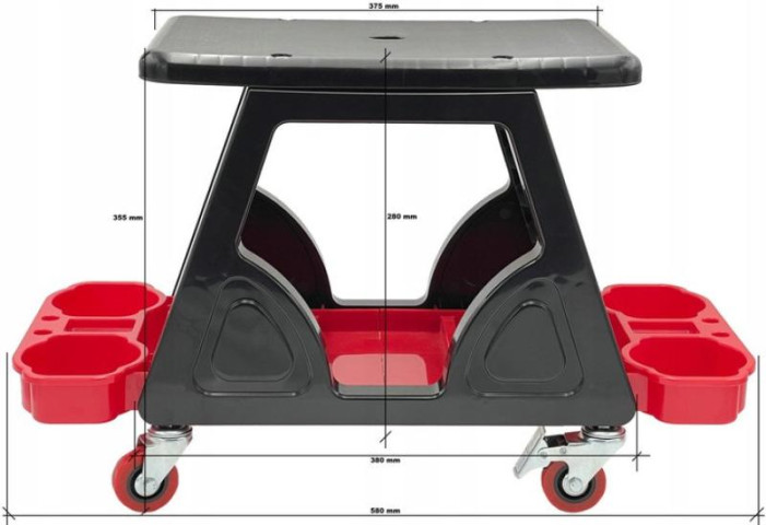 Купити Стул пластиковый многофункциональный для автосервиса G.I.KRAFT GI36001