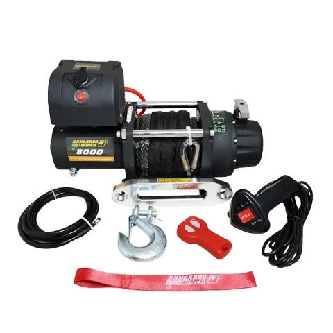 Купить Лебедка электрическая Kangaroowinch K8000E 12 В 3628 кг синтетический трос