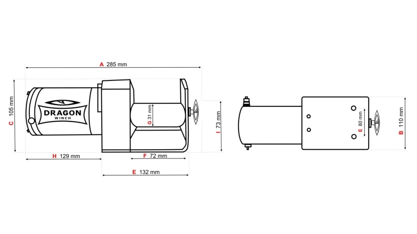 Купити Лебідка для квадроцикла електрична Dragon Winch DWM 3000 ST