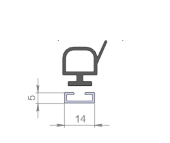 Купить Алюмінієвий профіль ущільнювача Алюміній Україна (2700678919)