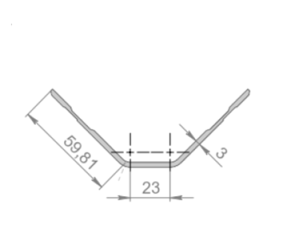 Купить Алюмінієвий профіль, кутик 58х58 Алюміній Україна (2700678916)