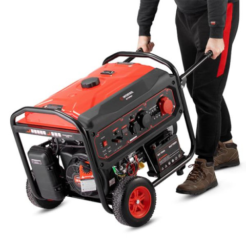 Купить Генератор бензиновий 9/10 кВт, 400/230 В, DUAL POWER, бак 25 л, електро/ручний старт, мідна обмотка,