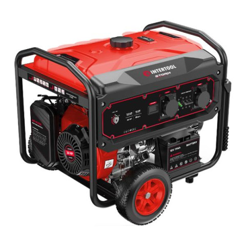 Купить Генератор бензиновий 9/10 кВт, 400/230 В, DUAL POWER, бак 25 л, електро/ручний старт, мідна обмотка,