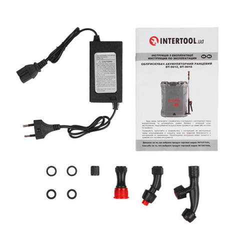 Купить Обприскувач акумуляторний ранцевий 16 л, 3.1 л/хв, батарея 12 В/8 Аг