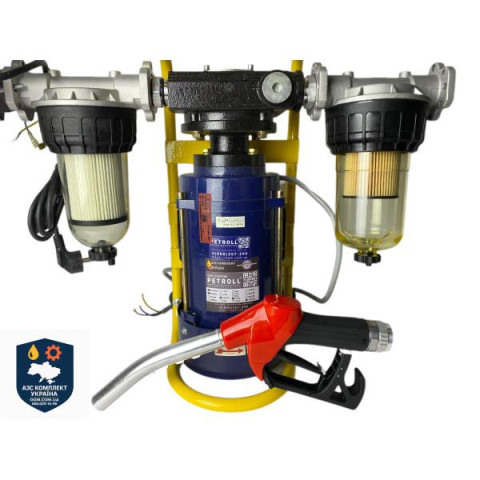 Купити Мини-АЗС для бензина PETROLL DYB-100, 220 В, до 100 л/мин, с электронным счётчиком OGM-25Q, двойной 