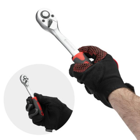 Купить Набір інструментів 1/2" & 1/4" 111од, IMPACT Cr-V головки 15,17,19,21,22 + подовжувач 125мм