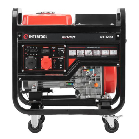 Купить Генератор дизельний 8,0/9,0 кВт, 400/230 В, DUAL POWER, бак 25 л, електро/ручний старт, мідна обмотк