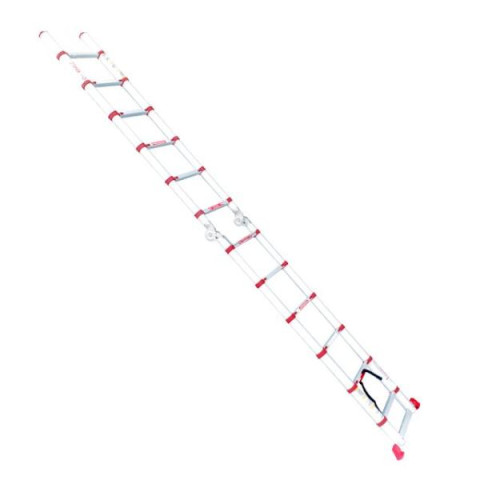 Купити Драбина алюмінієва універсальна розкладна телескопічна, 12 сход., 3,85 м, 150 кг