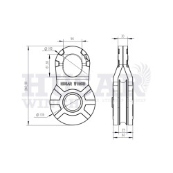 Купити Блок для троса S 23 т Husar