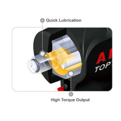 Купить Пневмогайковерт 1/2" 900 Nm 10000об/мин 1,37кг супер-короткий Super Duty TOPTUL KAAQ1665