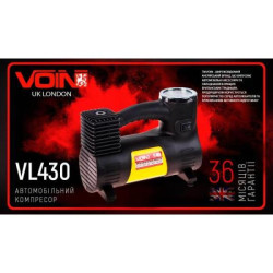 Купить Компресор автомобільний "VOIN" VL-430 150psi/14A/40л/прикур./перехідник на клеми