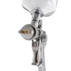 Купити Фарбопульт пневматичний HVLP, форсунка 1.3мм, верхній металевий бачок 1000мл, 3бар.