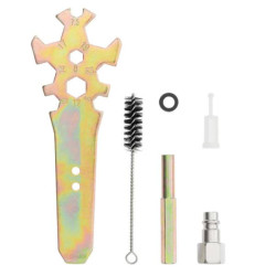 Купити Фарбопульт пневматичний HVLP, форсунка 1.4мм, верхній пластиковий бачок 600 мл., 3бар