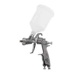 Купить Фарбопульт пневматичний LVLP, форсунка - 1.3 мм, з редуктором, пластиковий бачок - 600 мл, 2 бар