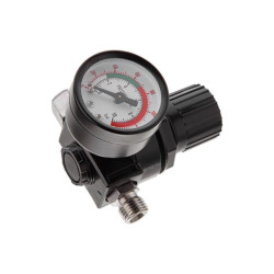 Купить Фарбопульт пневматичний LVLP, форсунка - 1.3 мм, з редуктором, пластиковий бачок - 600 мл, 2 бар