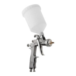 Купить Фарбопульт пневматичний LVLP, форсунка - 1.3 мм, з редуктором, пластиковий бачок - 600 мл, 2 бар