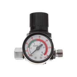 Купить Фарбопульт пневматичний LVLP, форсунка - 1.3 мм, з редуктором, пластиковий бачок - 600 мл, 2 бар