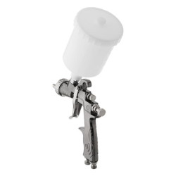 Купить Фарбопульт пневматичний LVLP, форсунка - 1.3 мм, з редуктором, пластиковий бачок - 600 мл, 2 бар