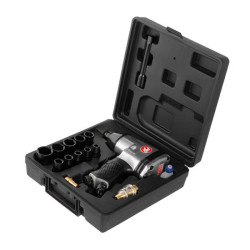 Купити Гайковерт пневматичний у кейсі + набір головок 17 од 1/2"