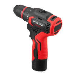 Купити Дриль-шурупокрут акумуляторний, безщітковий двигун, 12 В, 50 Nm, 0-500/0-1900 об/хв, патрон 0,8-10 м