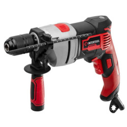 Купити Дриль ударний, 0,9 кВт, 0-2800 об/хв, 1,5-13 мм, металевий корпус редуктора, швидкозатискний патрон