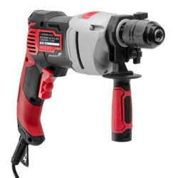 Купити Дриль ударний, 0,9 кВт, 0-2800 об/хв, 1,5-13 мм, металевий корпус редуктора, швидкозатискний патрон