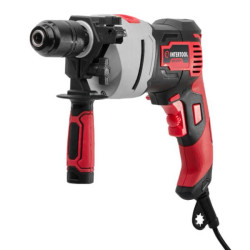 Купити Дриль ударний, 0,9 кВт, 0-2800 об/хв, 1,5-13 мм, металевий корпус редуктора, швидкозатискний патрон