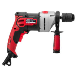 Купити Дриль ударний, 0,9 кВт, 0-2800 об/хв, 1,5-13 мм, металевий корпус редуктора, швидкозатискний патрон
