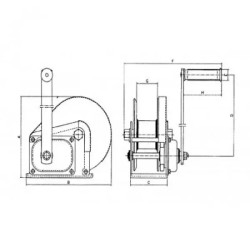 Купити Лебідка ручна ATK BHW 1200 lbs 500 кг