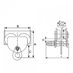 Купити Візок GCT-1E 1000 кг