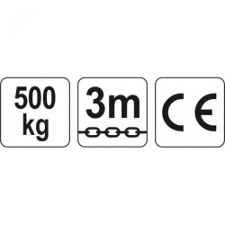 Купить Таль ручная цепная Yato 500 кг 3 м YT-58950