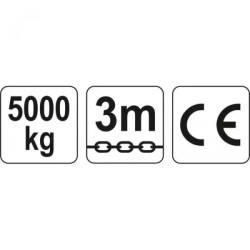 Купить Таль ручная цепная Yato 5000 кг 3 м YT-58955