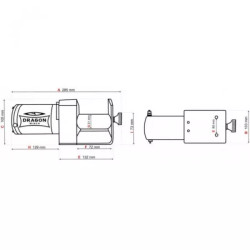 Купить Лебедка для квадроцикла электрическая Dragon Winch DWM 2000 ST