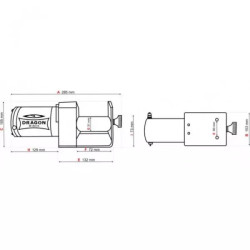 Купить Лебедка для квадроцикла электрическая Dragon Winch DWM 2500 ST