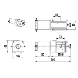 Купити Лебідка для квадроцикла Husar BST 3000 LBS 1361 кг 12 В