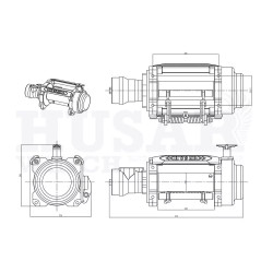 Купить Лебедка гидравлическая Husar BST 15000 lbs