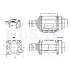 Купить Лебедка гидравлическая Husar BST 18000 lbs