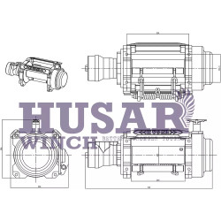 Купить Лебедка гидравлическая Husar BST 12000 lbs