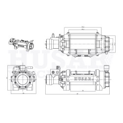 Купить Лебедка гидравлическая Husar BST Hydraulic S 12000 lbs